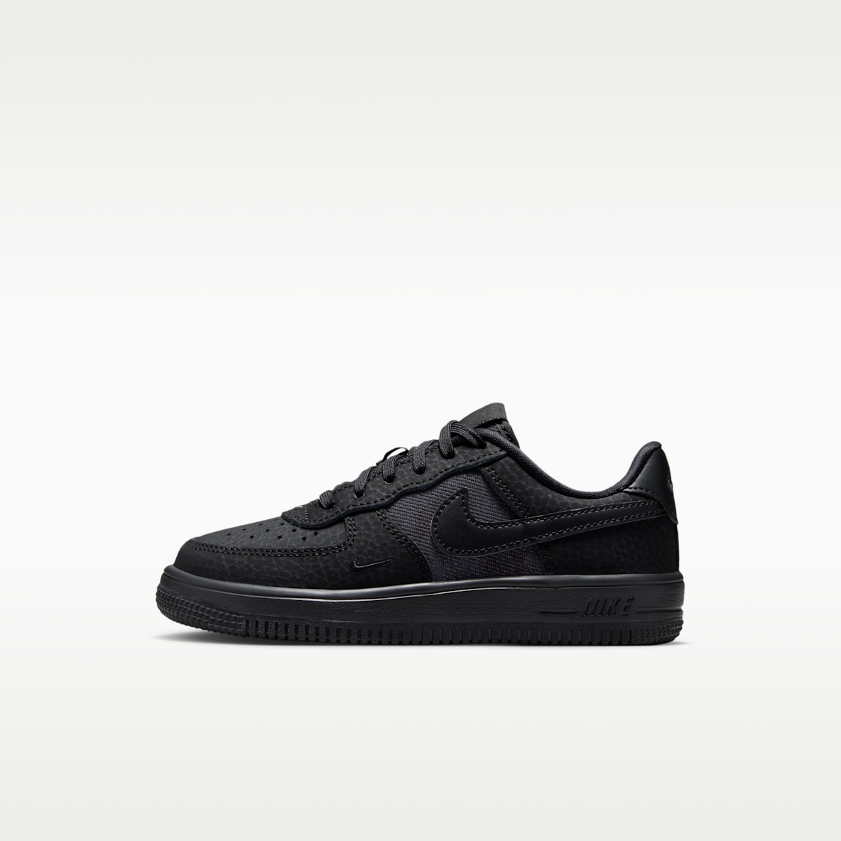 Black Air Force 1 Low Top Shoes. Nike.com